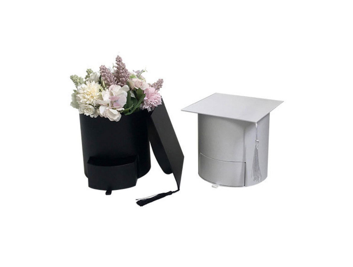 Set of 3 - Round Black Hat Box Boxes - Storage Florist Home Gift Decor –  Titleys Flowers / Direct Florist Supplies